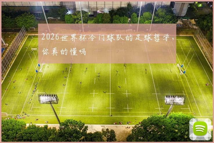 2026世界杯冷门球队的足球哲学,你真的懂吗